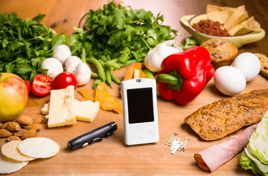 A person planning their healthy meals